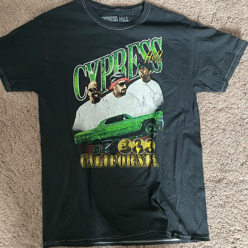 Black Y2K Cypress Hill Graphic Tee